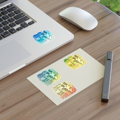 Powered by Coffee & Border Collie Energy Sticker Sheet | Dog Lover Planner Stickers