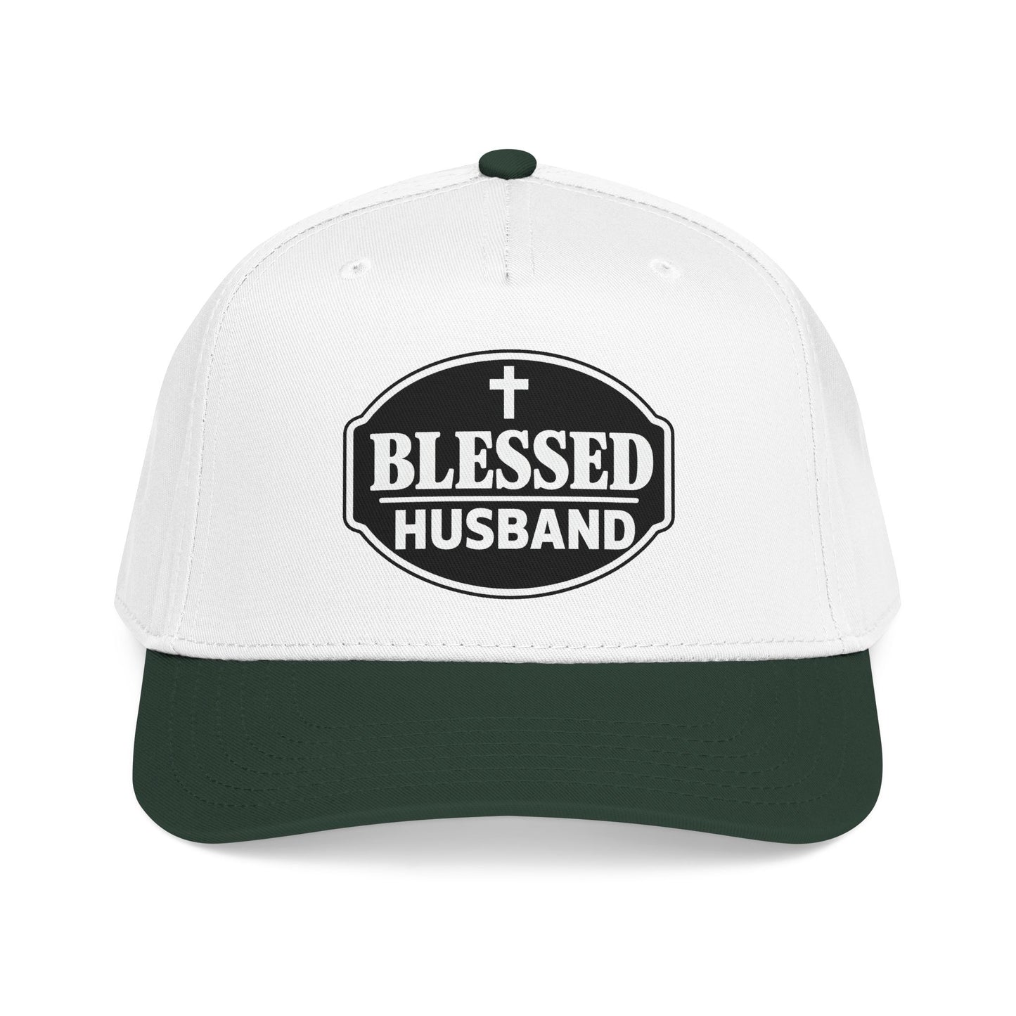 Blessed Husband Embroidered Hat Mid Profile Baseball Cap | Husband Dad Faith
