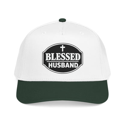 Blessed Husband Embroidered Hat Mid Profile Baseball Cap | Husband Dad Faith