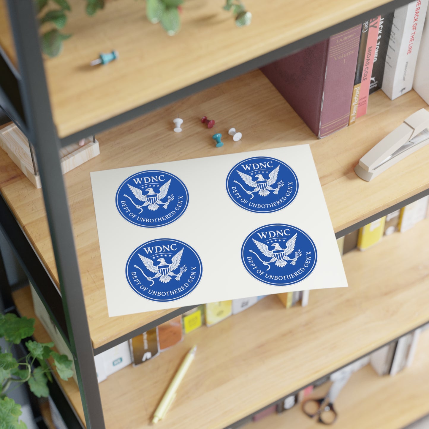 WDNC Department of Unbothered Sticker Sheets, Fun Office Decor, Laptop Stickers, Gift for Students, Journal Decor