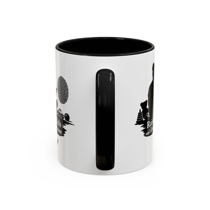 Raising Kids and Reading Crime Mug | Accent Coffee Mug