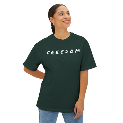 Freedom & Faith Unisex Oversized Tee, Summer Vibes Tee, Casual Gift, Patriotic Apparel, Faith-Based Outfit