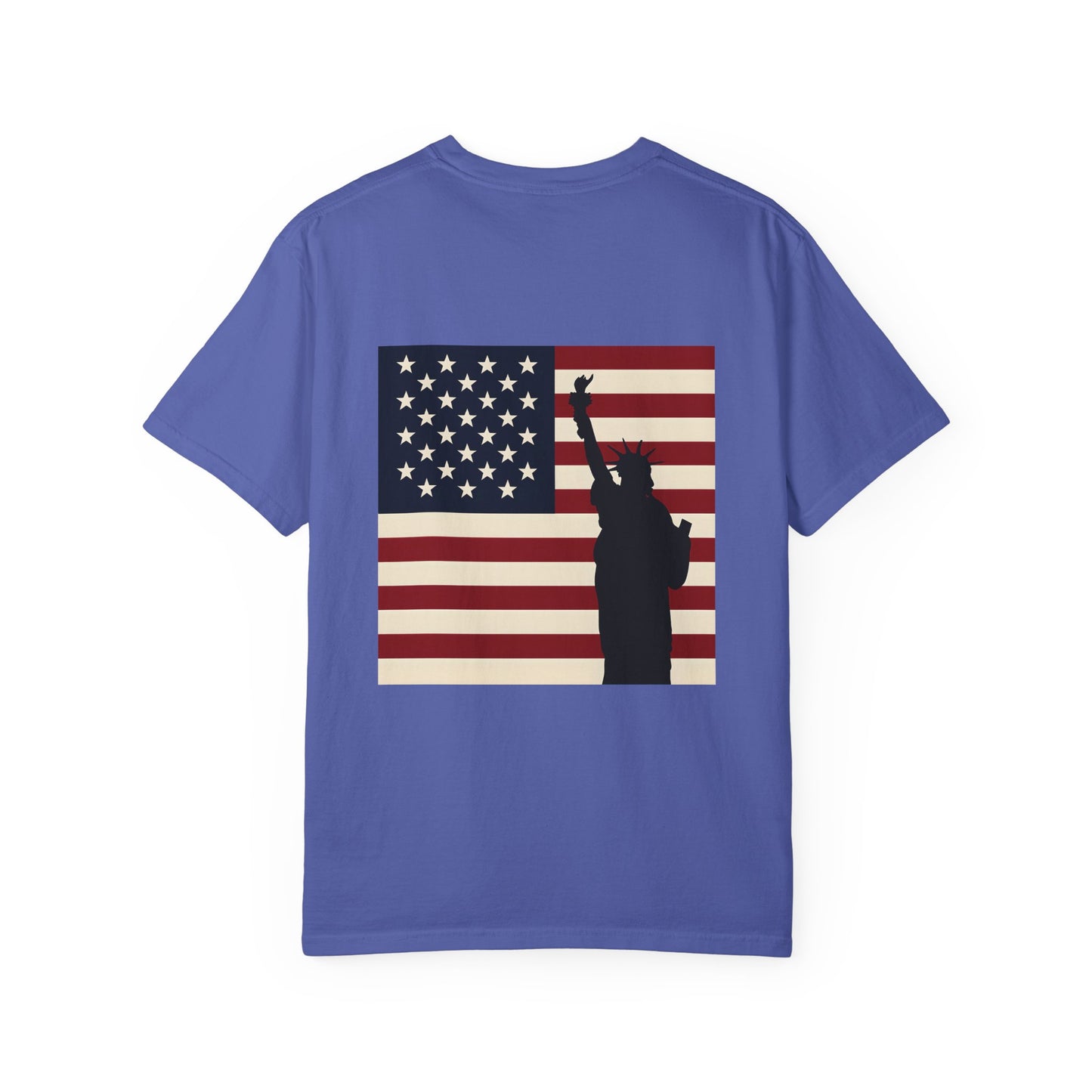 Freedom Patriotic T-shirt, Statue of Liberty, USA Independence Day Tee, Liberty Island Shirt, America Flag Top, Patriotic July 4th Gift
