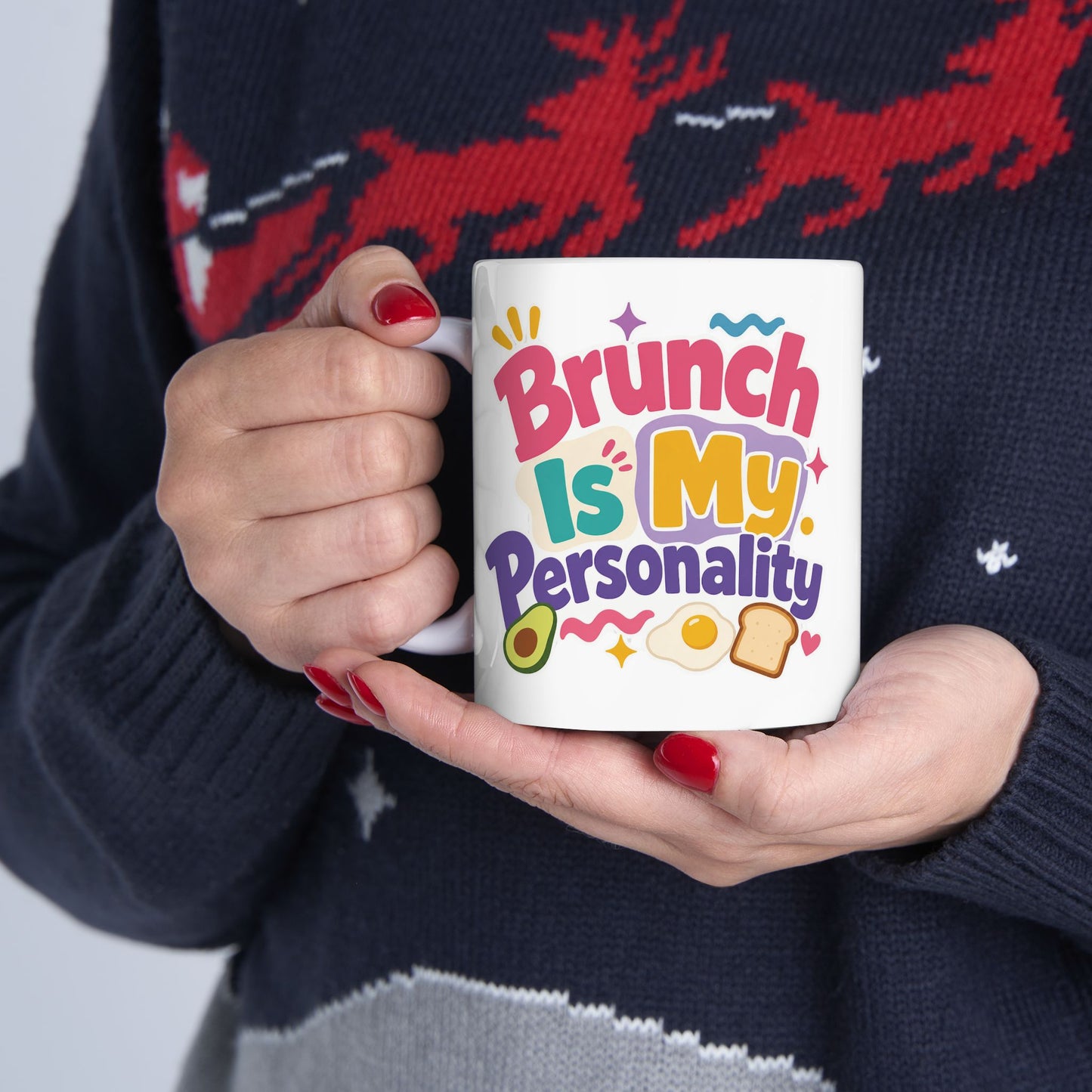 Brunch Is My Personality Mug | Avocado Toast Coffee Cup