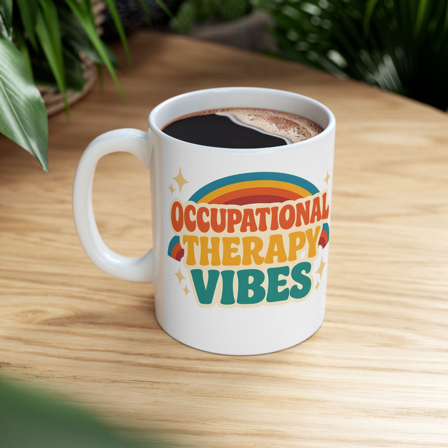Occupational Therapy Vibes Retro Personalized Mug
