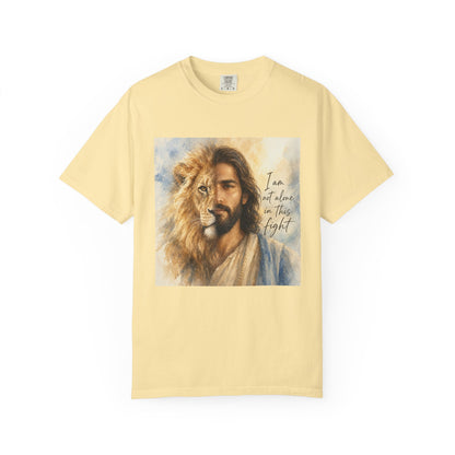 Jesus Lion of Judah t-shirt | I am not alone in this fight Christian tee