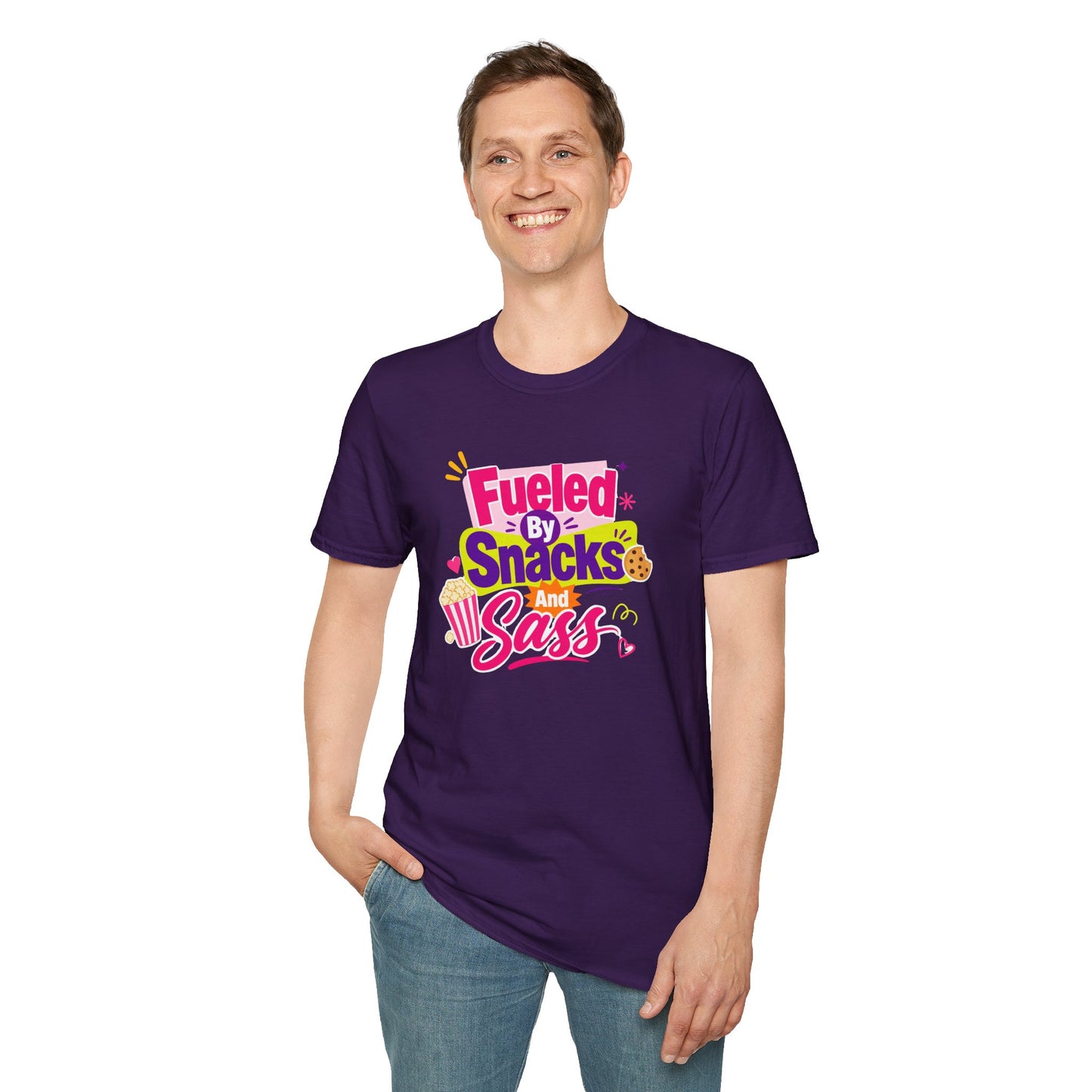 Fueled by Snacks and Sass T-Shirt | Snack Quote Tee