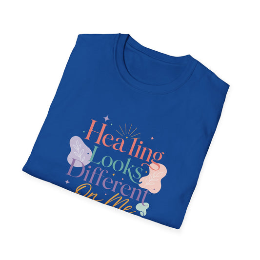 Healing Looks Different On Me T-Shirt | Pastel Floral Typography