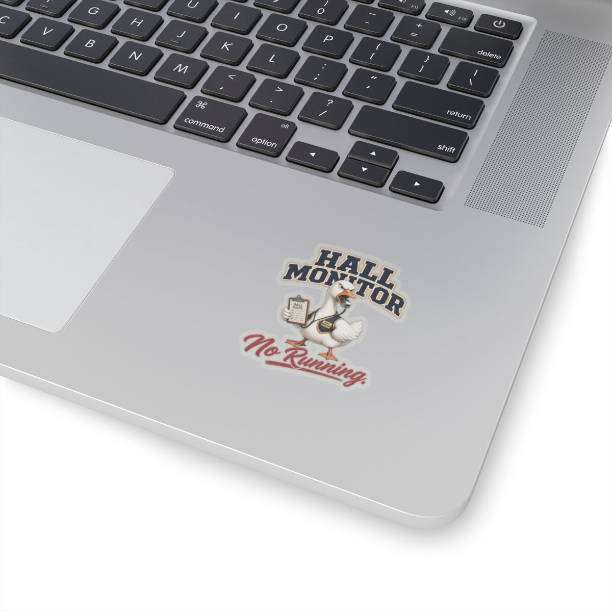 Hall Monitor Goose No Running Sticker | Kiss-Cut Sticker
