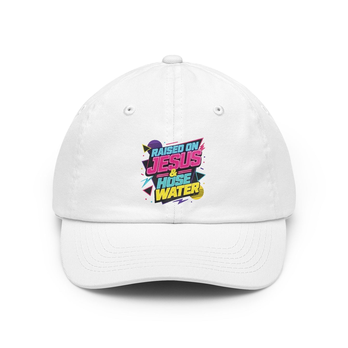 Raised on Jesus & Hose Water Gen X Humor Dad Hat