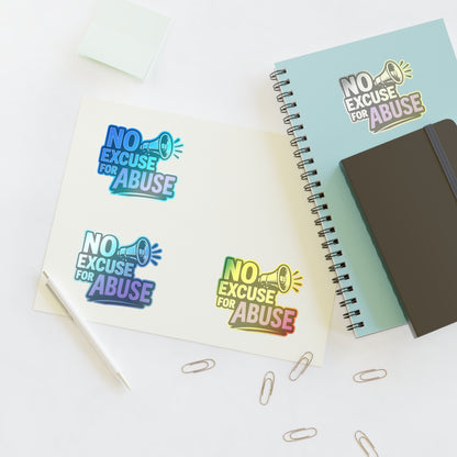 Empowerment Sticker Sheets - No Excuse for Abuse | Protest Stickers, Advocacy Decor, Gift for Social Activists, Awareness Campaigns