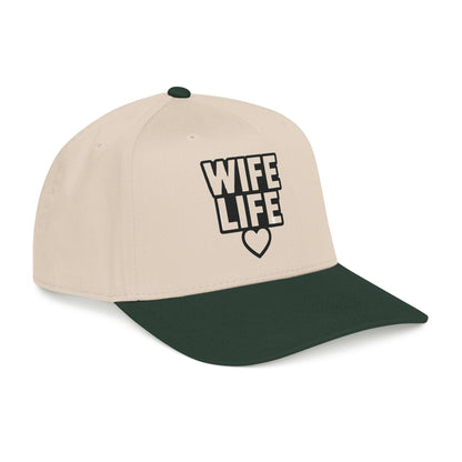 Wife Life Mid Profile Baseball Cap | Wife Life Baseball Hat