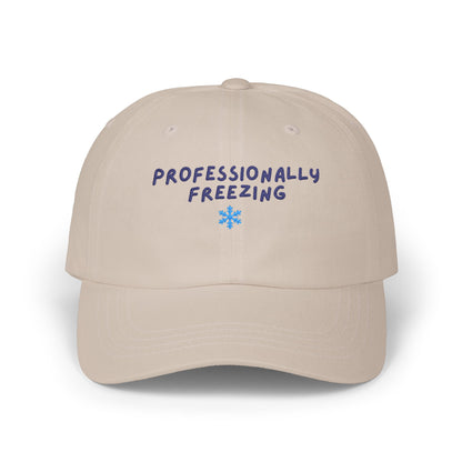 Professionally Freezing Classic Dad Cap | Snowflake Embroidered Hat