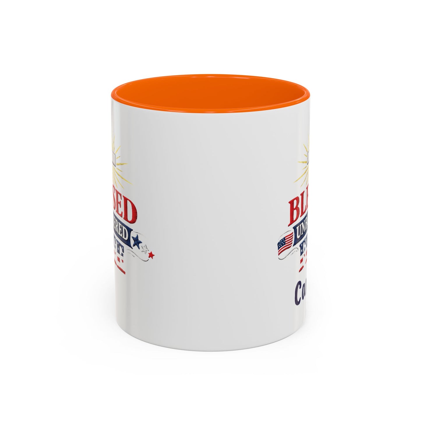 Blessed Unbothered Free, Coffee Mug | Accent Coffee Mug