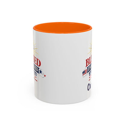 Blessed Unbothered Free, Coffee Mug | Accent Coffee Mug