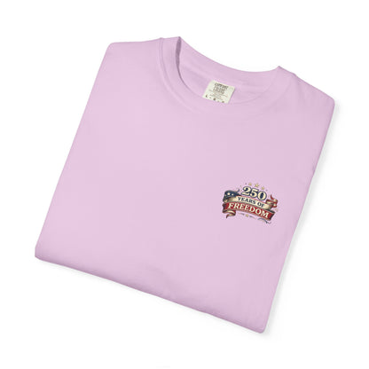 250 Years of Freedom T-shirt | American Flag Ribbon Patriotic Tee