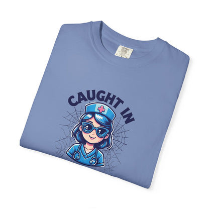 Nurse Humor T-Shirt, Caught in the Rounds Tee, Fun Gift for Healthcare Workers, Medical Apparels for Nurses, Casual Wear, Nursing [...]
