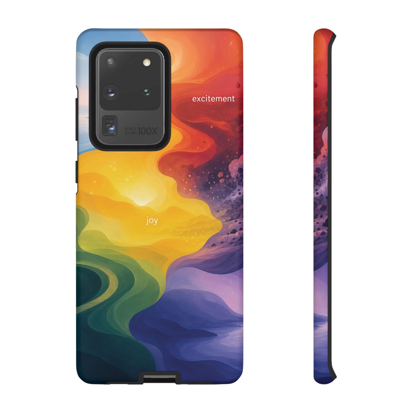 Emotion Spectrum Wave Tough Case | Colorful Abstract Phone Case