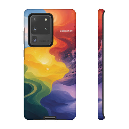 Emotion Spectrum Wave Tough Case | Colorful Abstract Phone Case