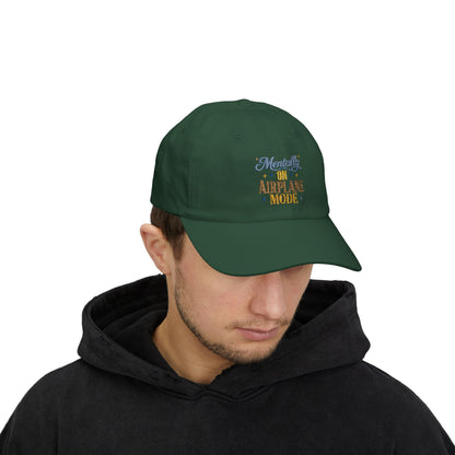 Mentally On Airplane Mode Dad Cap | Mental Health Humor