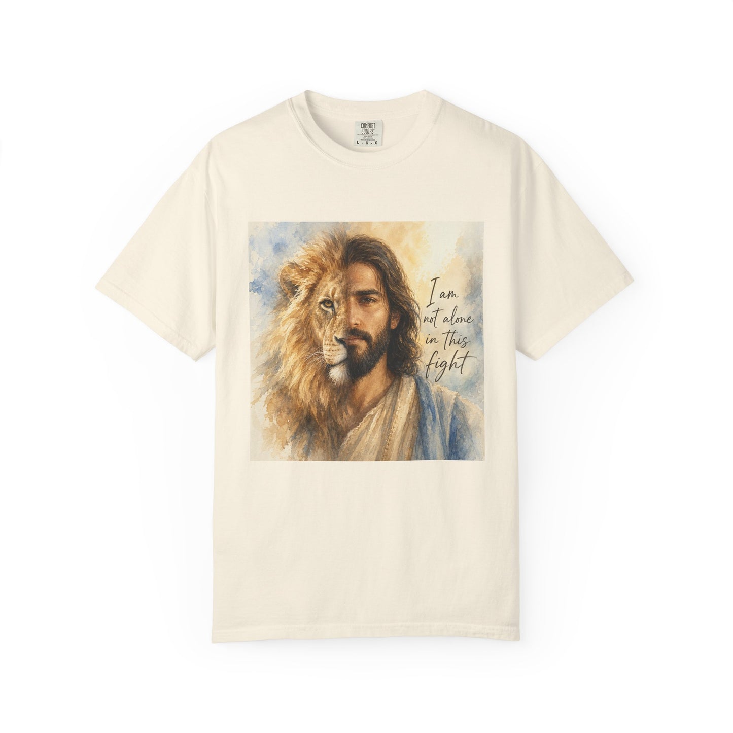 Jesus Lion of Judah t-shirt | I am not alone in this fight Christian tee