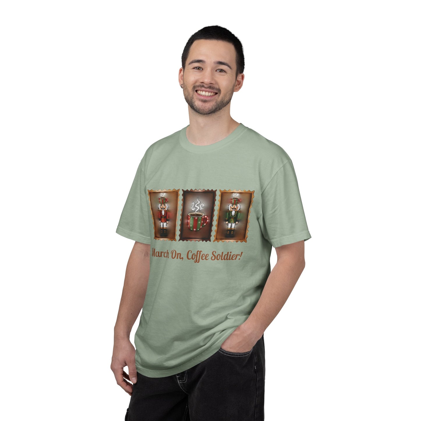 March On Coffee Soldier! T-shirt | Nutcracker Coffee Soldier Illustration