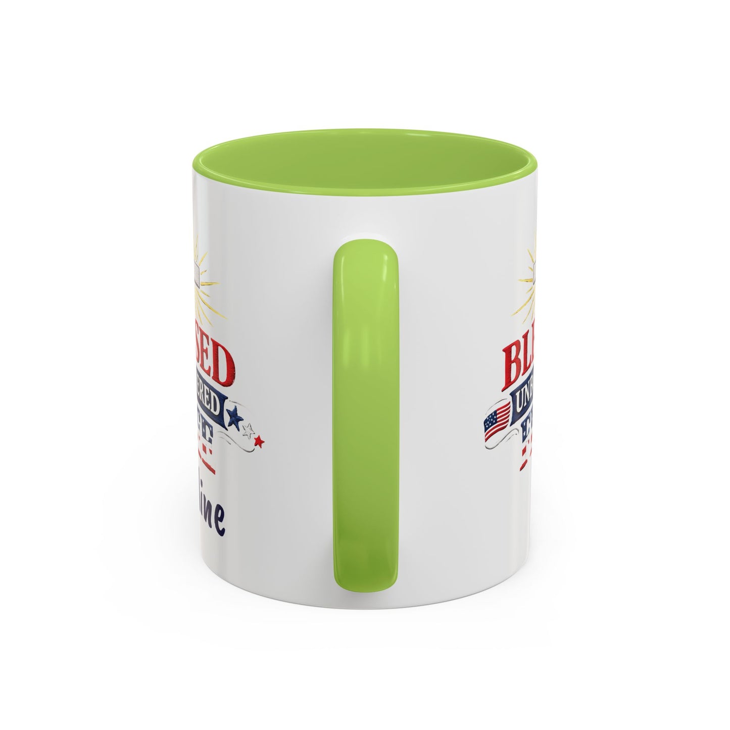 Blessed Unbothered Free, Coffee Mug | Accent Coffee Mug