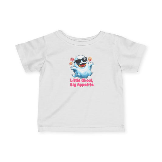 Adorable Halloween Infant T-Shirt, Little Ghoul Big Appetite Tee, Baby Halloween Costume, Cute Toddler Shirt, Spooky Fun Apparel, [...]