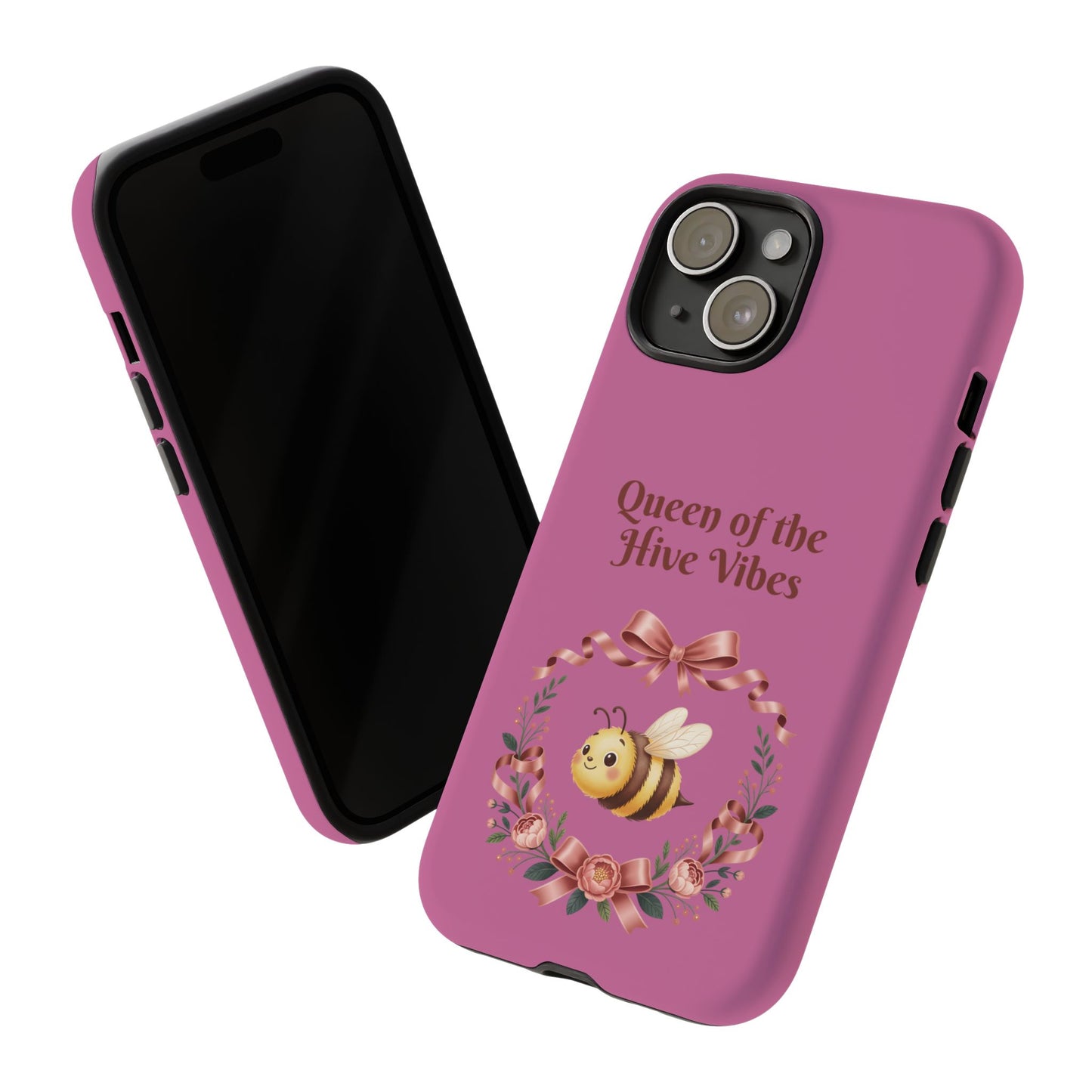 Queen of the Hive Bee Phone Case | Cute Floral Bee iPhone Case