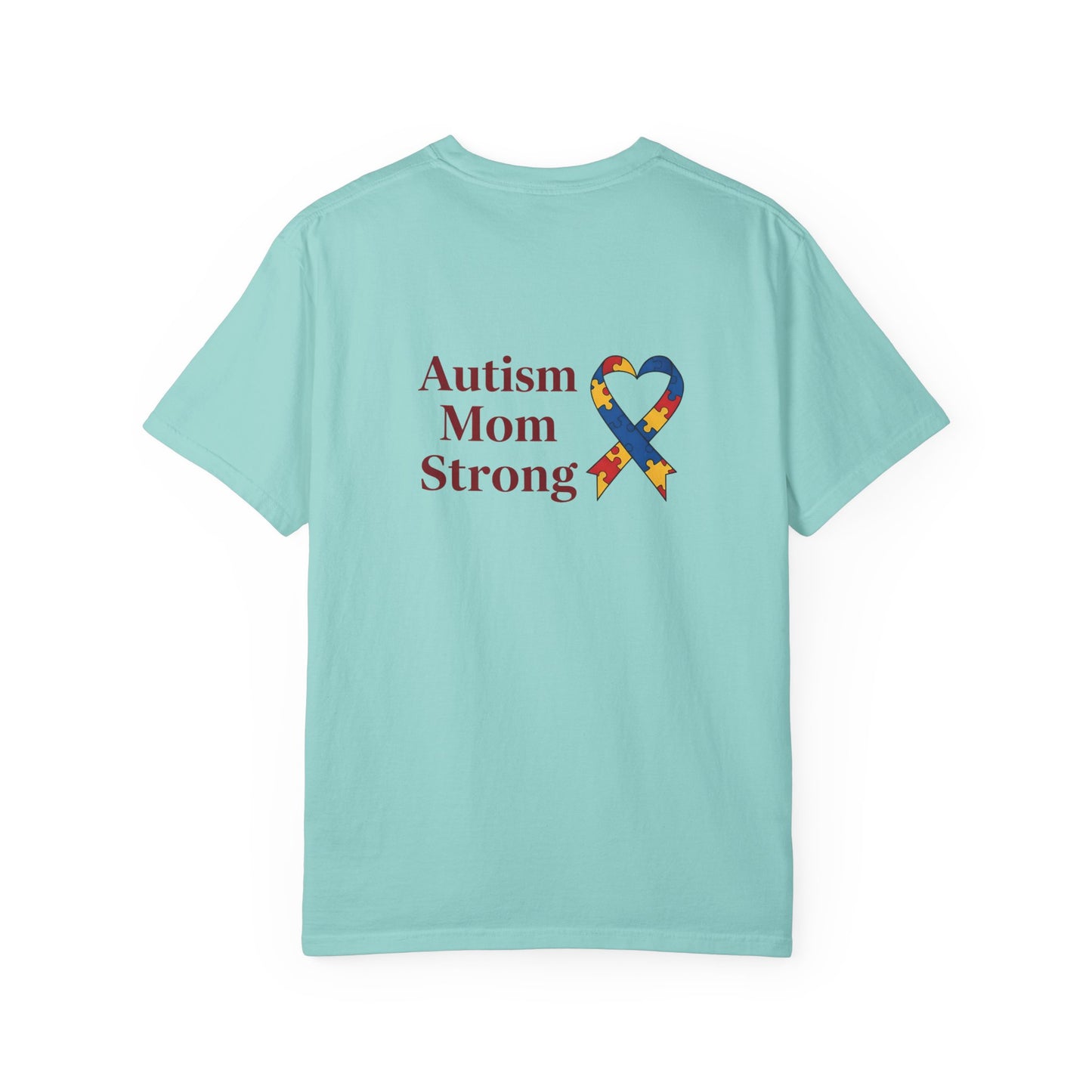 Autism Mom Strong T-shirt | Autism Awareness Puzzle Ribbon