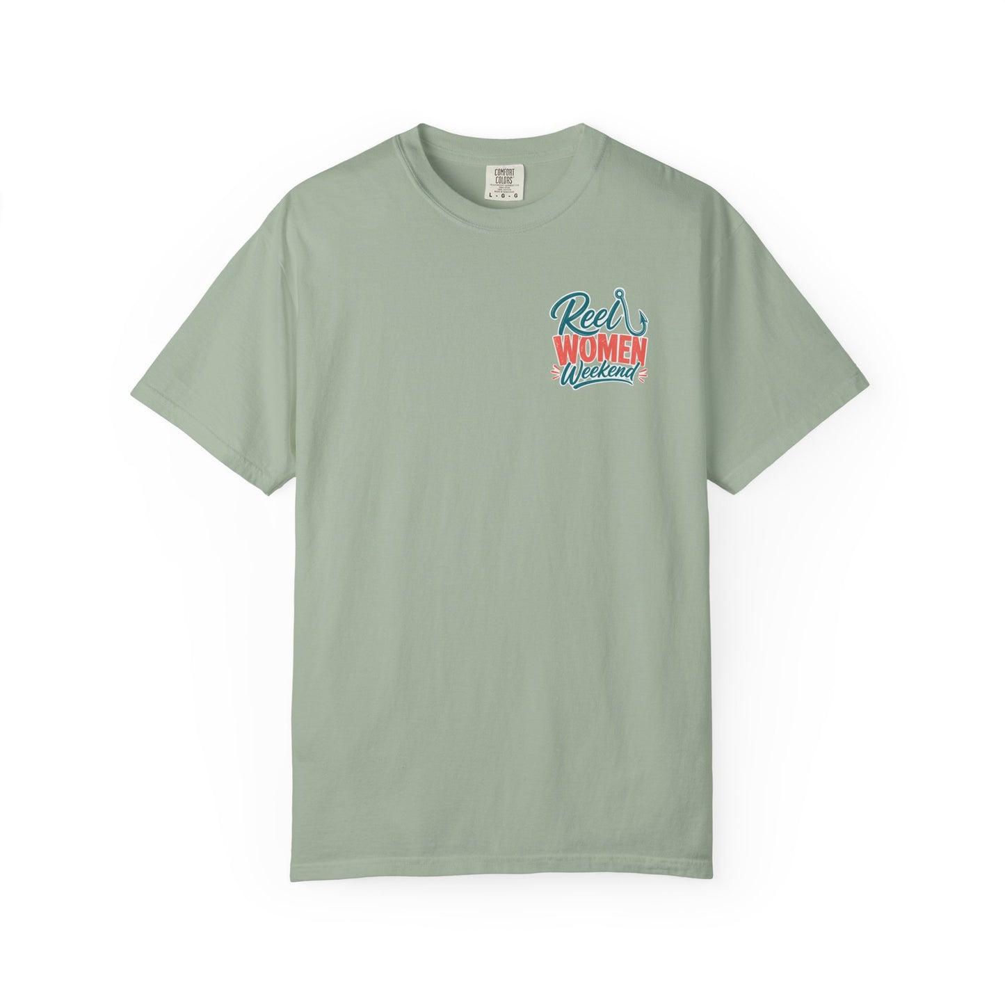 Reel Women Weekend T-shirt | Fishing Hook Typography Tee