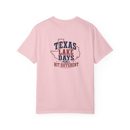 Texas Lake Days Hit Different T-shirt | State Outline Lake Life