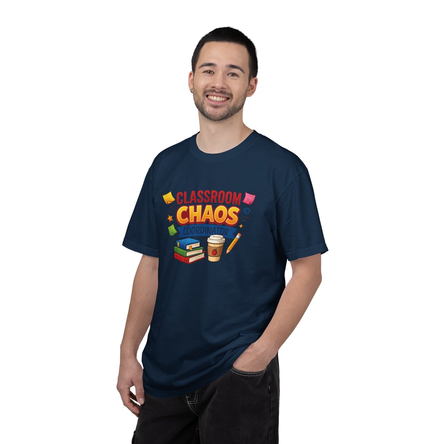 Classroom Chaos Coordinator T-shirt | Teacher Coffee Books Pencil