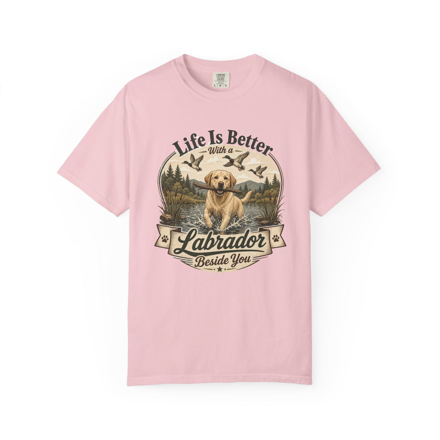 Life Is Better with a Labrador T-shirt | Lab Dog Design