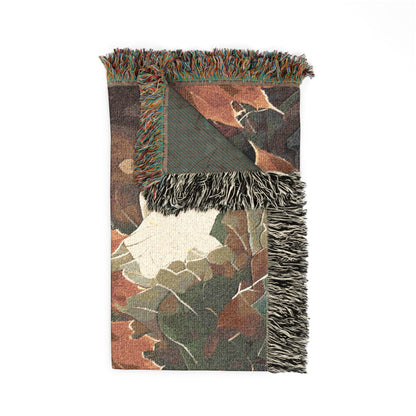 Cozy Artistic Woven Blanket - Floral & Abstract Home Decor, Great for Gift, Sofa, Bed, Fall Decor, Warm Throw
