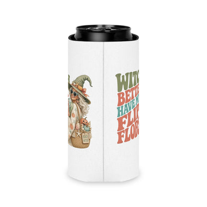 Witch Better Have My Flip Flops Can Cooler | Halloween Witch Beach Tote Art