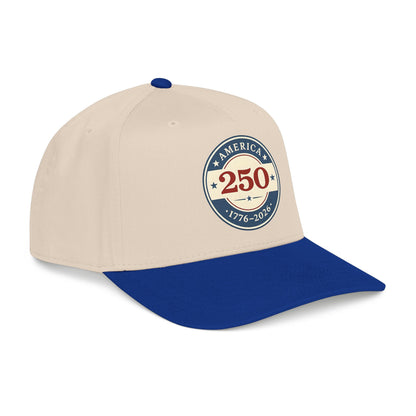 America 250 1776-2026 Patch Mid Profile Baseball Cap | 250th Anniversary Celebration