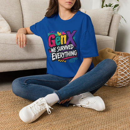 Gen X We Survived Everything T-Shirt | 90s Retro Graphic Tee