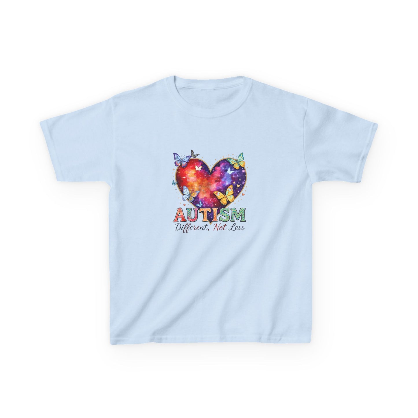 Autism Puzzle Heart Kids Tee | Different Not Less