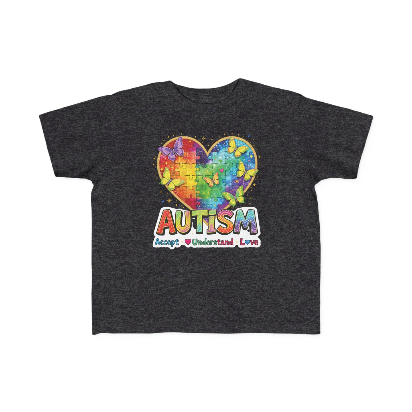 Autism Puzzle Heart Toddler Tee | Accept Understand Love