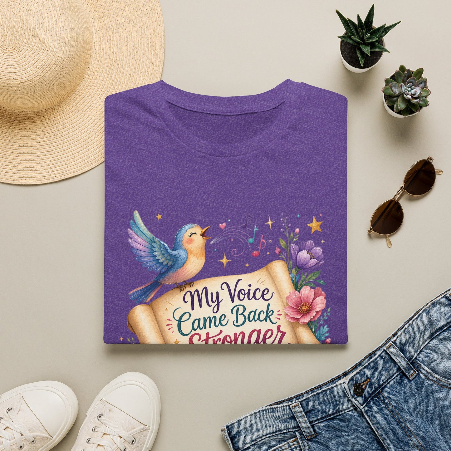 My Voice Came Back Stronger T-Shirt | Survivor