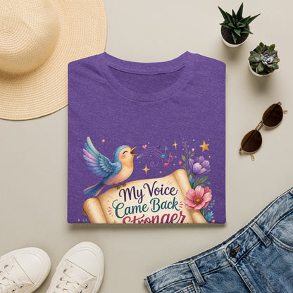 My Voice Came Back Stronger T-Shirt | Survivor