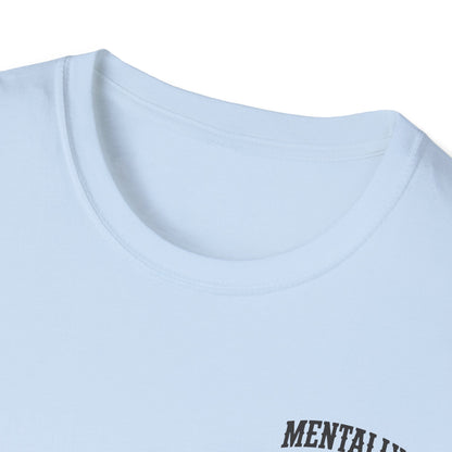 Mentally Checked Out Still Showin' Up T-Shirt | Funny Typography Tee
