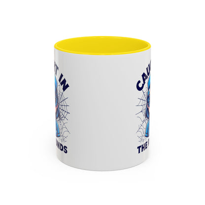 Nurse Coffee Mug, Cute Nursing Gift, Healthcare Appreciation, Fun Spider Design, Caught in the Rounds Mug