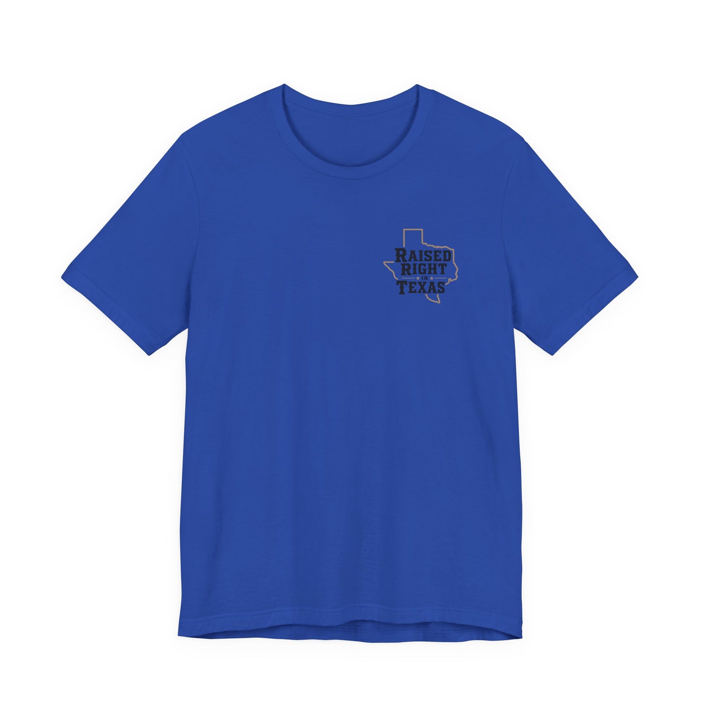 Raised Right in Texas T-Shirt | Texas Outline, Typographic Western Design