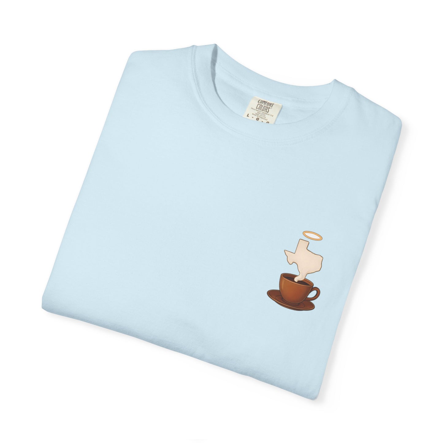 Blessings Brewed T-Shirt, Faith-Inspired Tee, Coffee Lover Gift, Texas Pride Apparel, Unisex Casual Wear