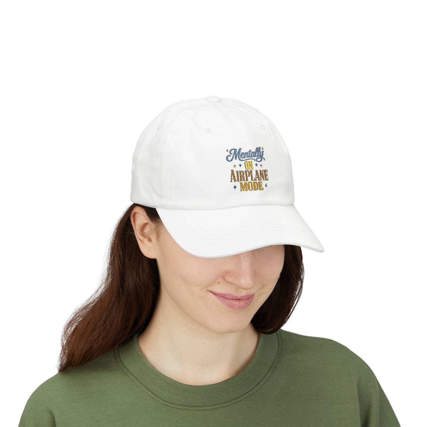 Mentally On Airplane Mode Dad Cap | Mental Health Humor