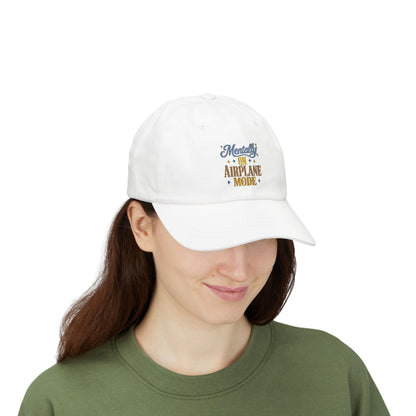 Mentally On Airplane Mode Dad Cap | Mental Health Humor