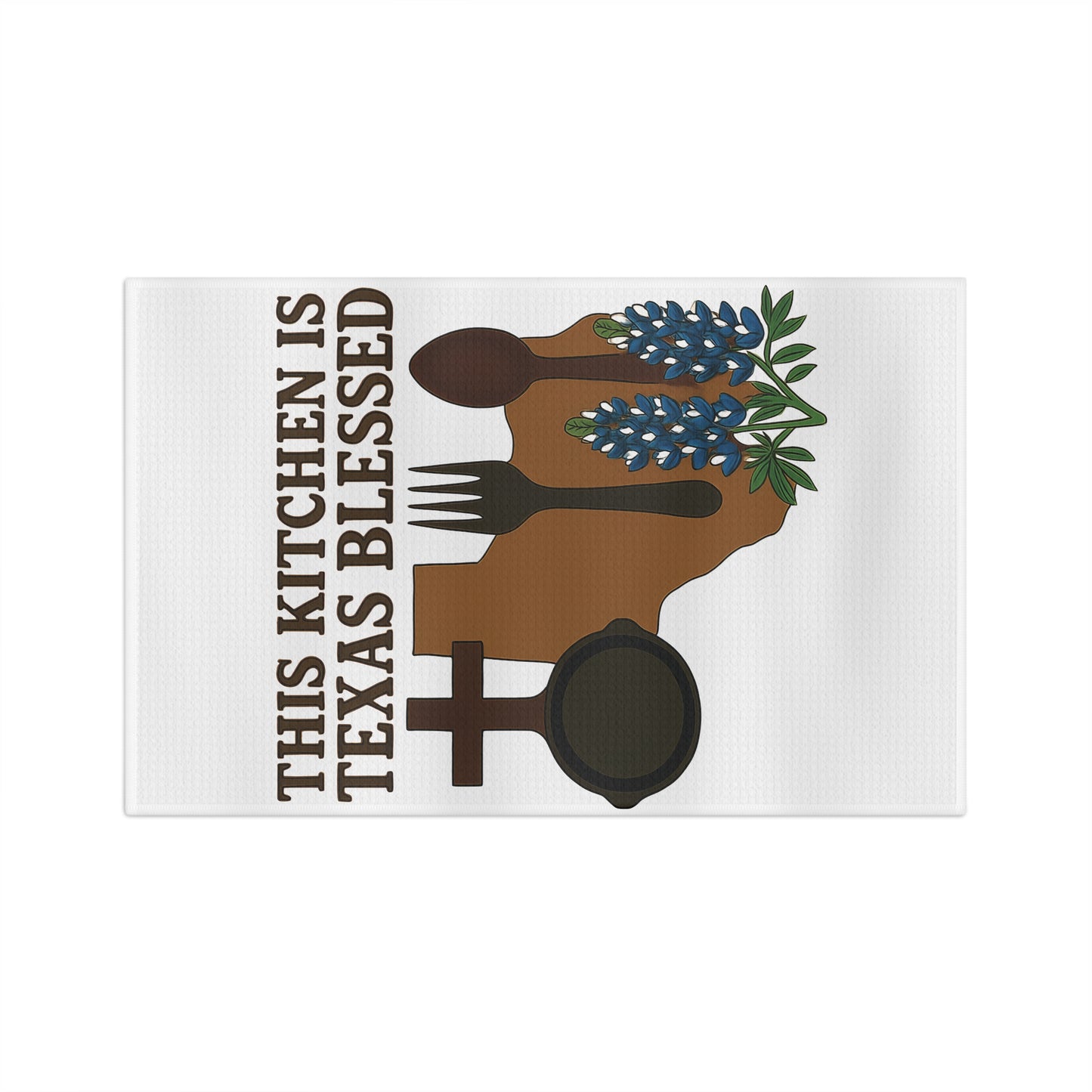 Texas Blessed Microfiber Tea Towel, Kitchen Décor, Gift for Texas Home, Cooking Towel, Rustic Kitchen Gift, Southern Style Decor
