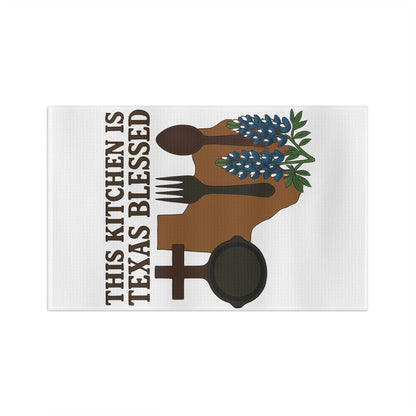 Texas Blessed Microfiber Tea Towel, Kitchen Décor, Gift for Texas Home, Cooking Towel, Rustic Kitchen Gift, Southern Style Decor